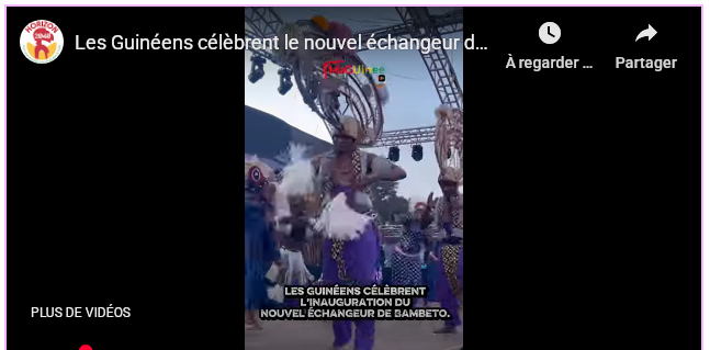 Les Guinéens célèbrent